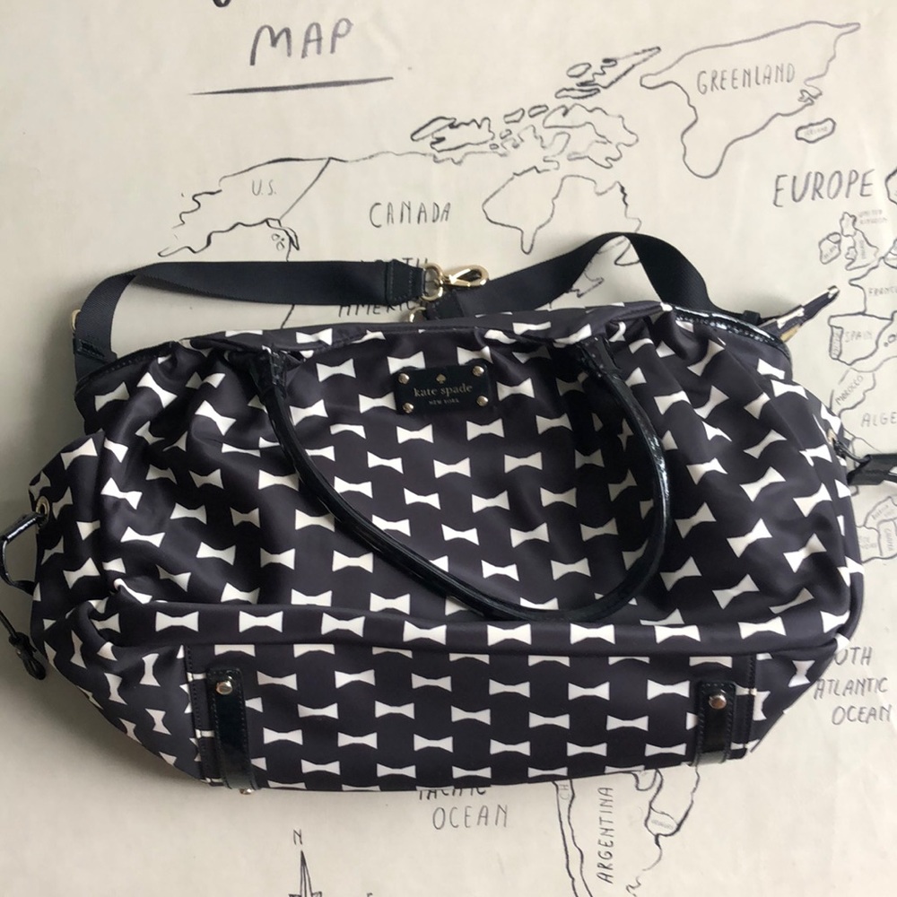 Kate spade diaper bag with diaper changing Matt